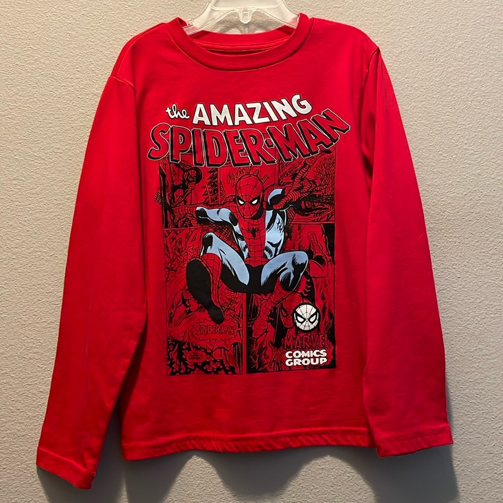 Marvel kids long sleeve comic shirt